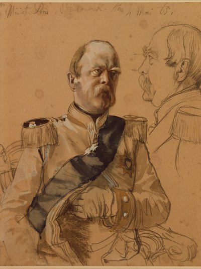 Prince Otto von Bismarck, 1865 by Adolph Menzel